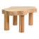 Table basse massive en chêne - bout de canapé style organique naturel