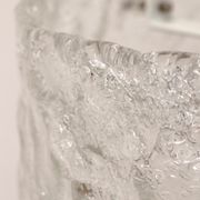 Very rare ice glass lamp produced by Egon Hillebrand, 1960 Germany.