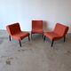Set of 3 designer armchairs model 600 by Christian Biecher