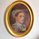 Antique Portrait Oil Painting With Wooden gilded frame 58cm x 45cm