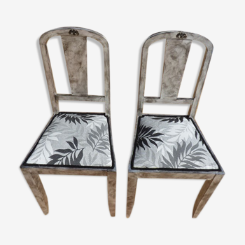 Lot de 2 chaises relookées