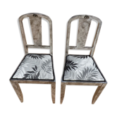 Lot de 2 chaises relookées