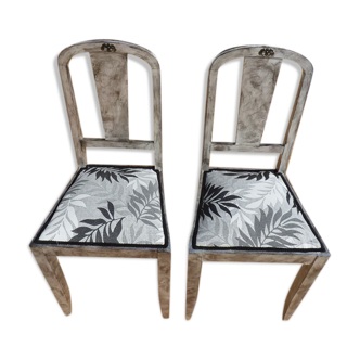 Lot de 2 chaises relookées