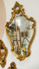 Classic oval gold mirror 75x42cm