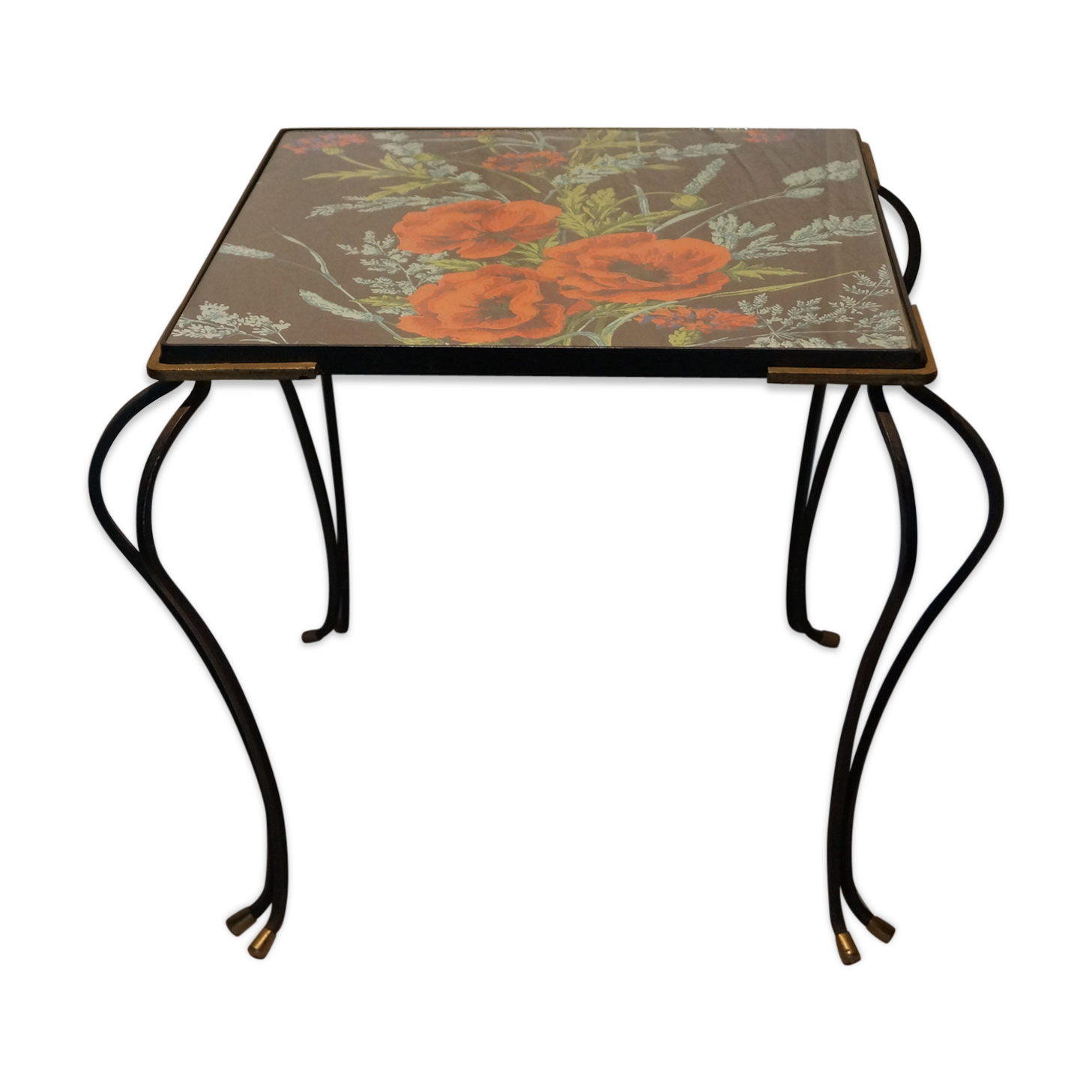 Vintage wrought iron table