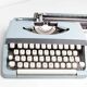 Sky Blue Brother Typewriter from 1980