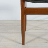 Mid-century teak dining chairs, 1960s, set of 4