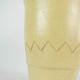Ceramic vase with light glaze and simpel pattern of unknown Danish artist, 1960s