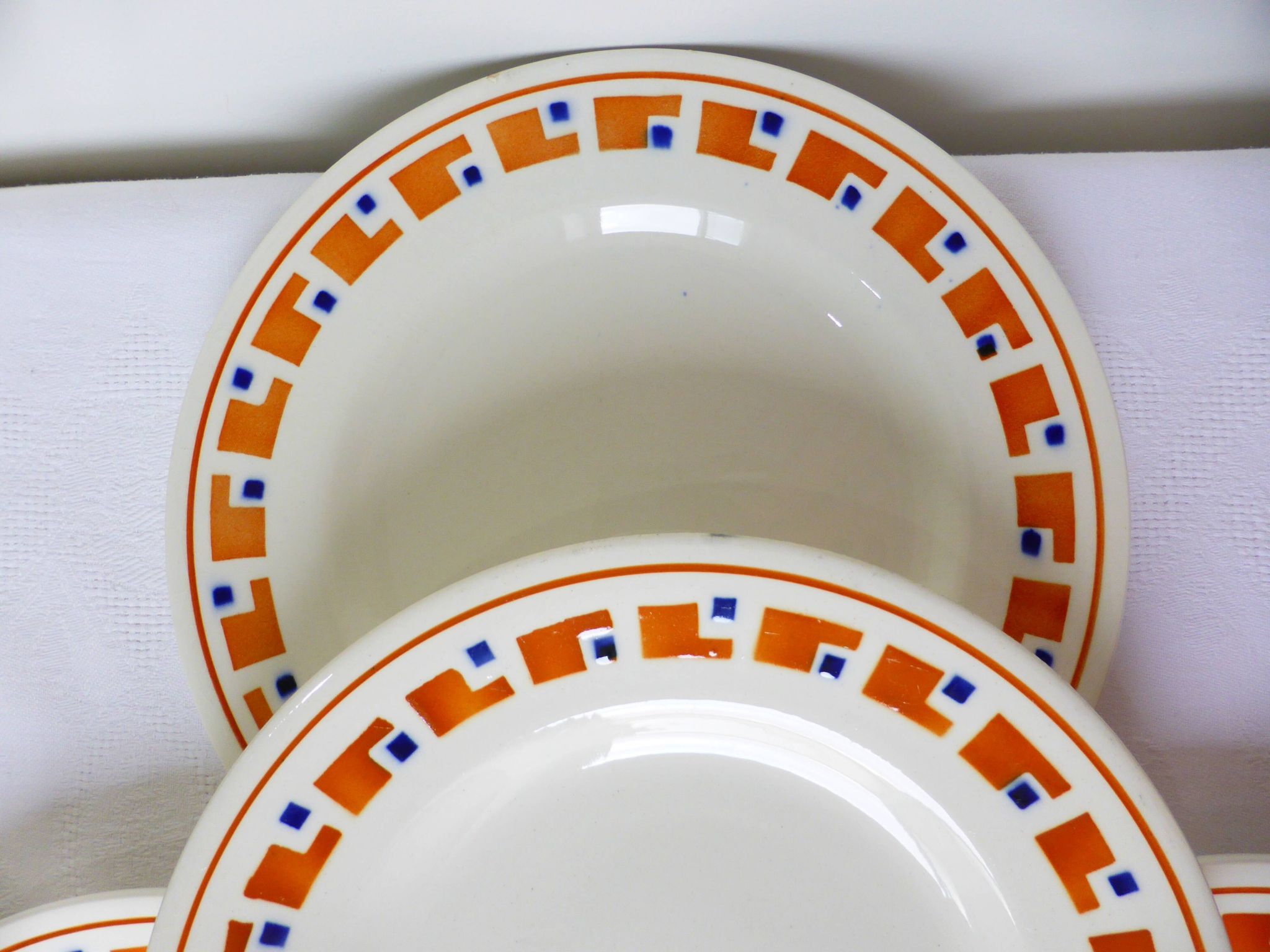 4 flat plates in iron earth of the Salins model Lucette