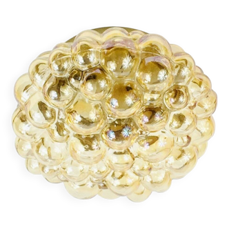 Plafonnier en verre à bulles du milieu du siècle par Helena Tynell pour Limburg, années 1960