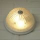 Vintage sconces set of 2 ceiling flush mount lights ice glass Austria 1970s