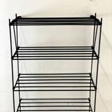 Industrial black shelf