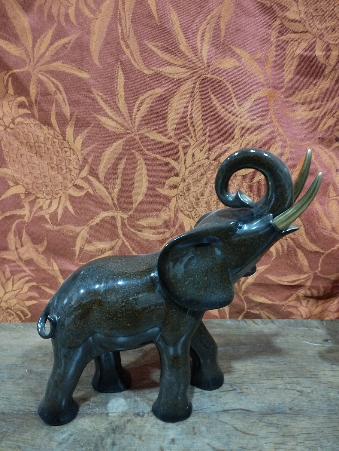 Art Deco ceramic elephant statue