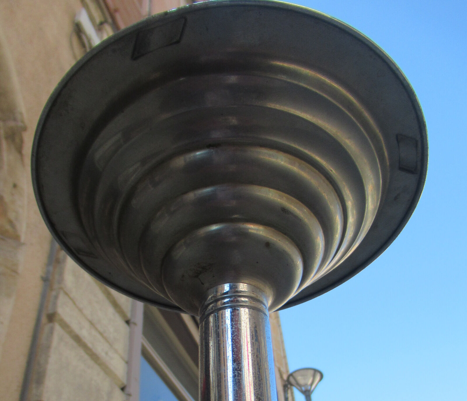 Standing ashtray, vintage, metal
