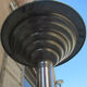 Standing ashtray, vintage, metal