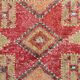 4x12 Vintage Long Wide Vintage Runner, Soft Red Wool Runner Rug, 104x363Cm
