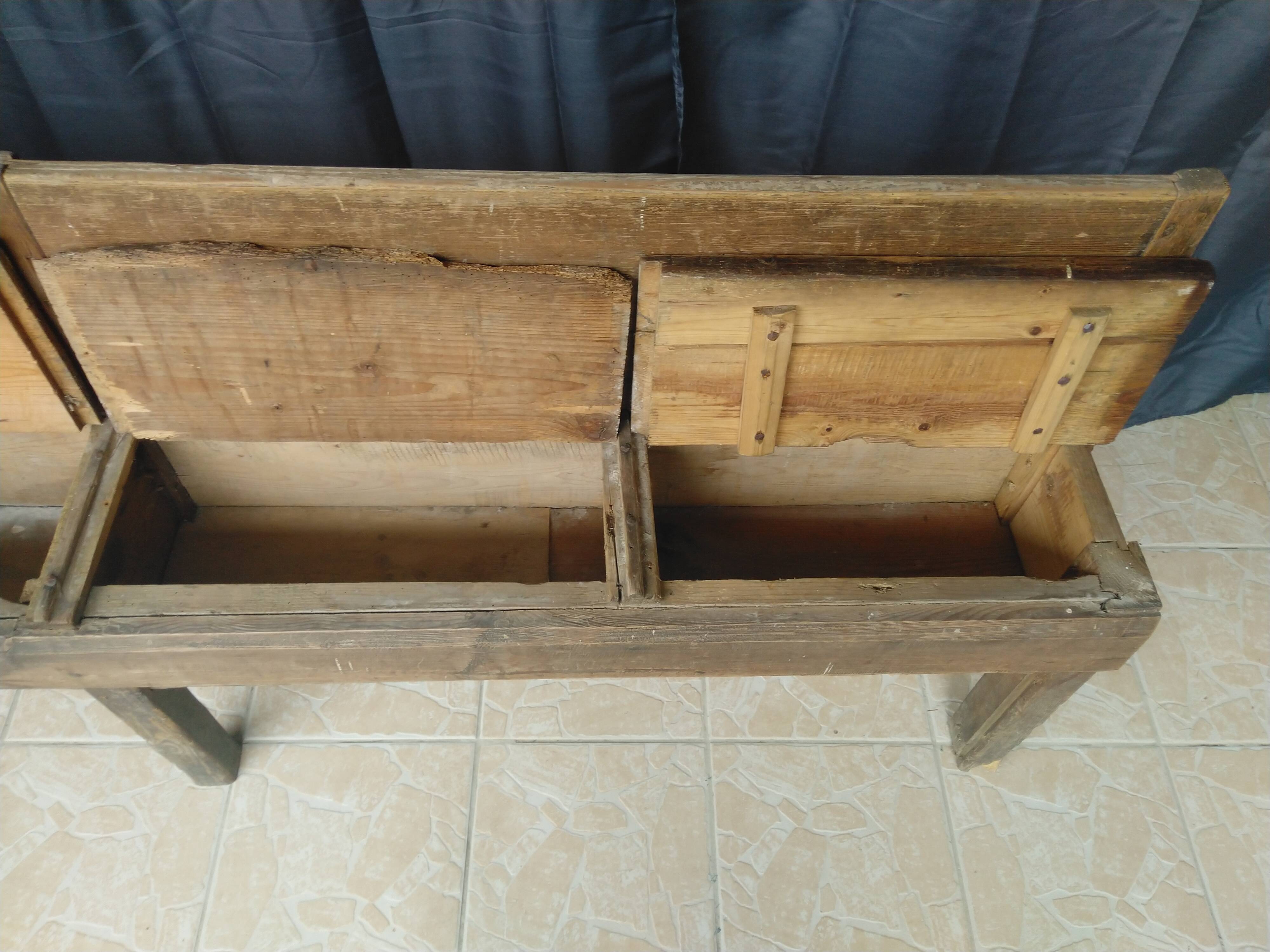 Banc coffre ancien