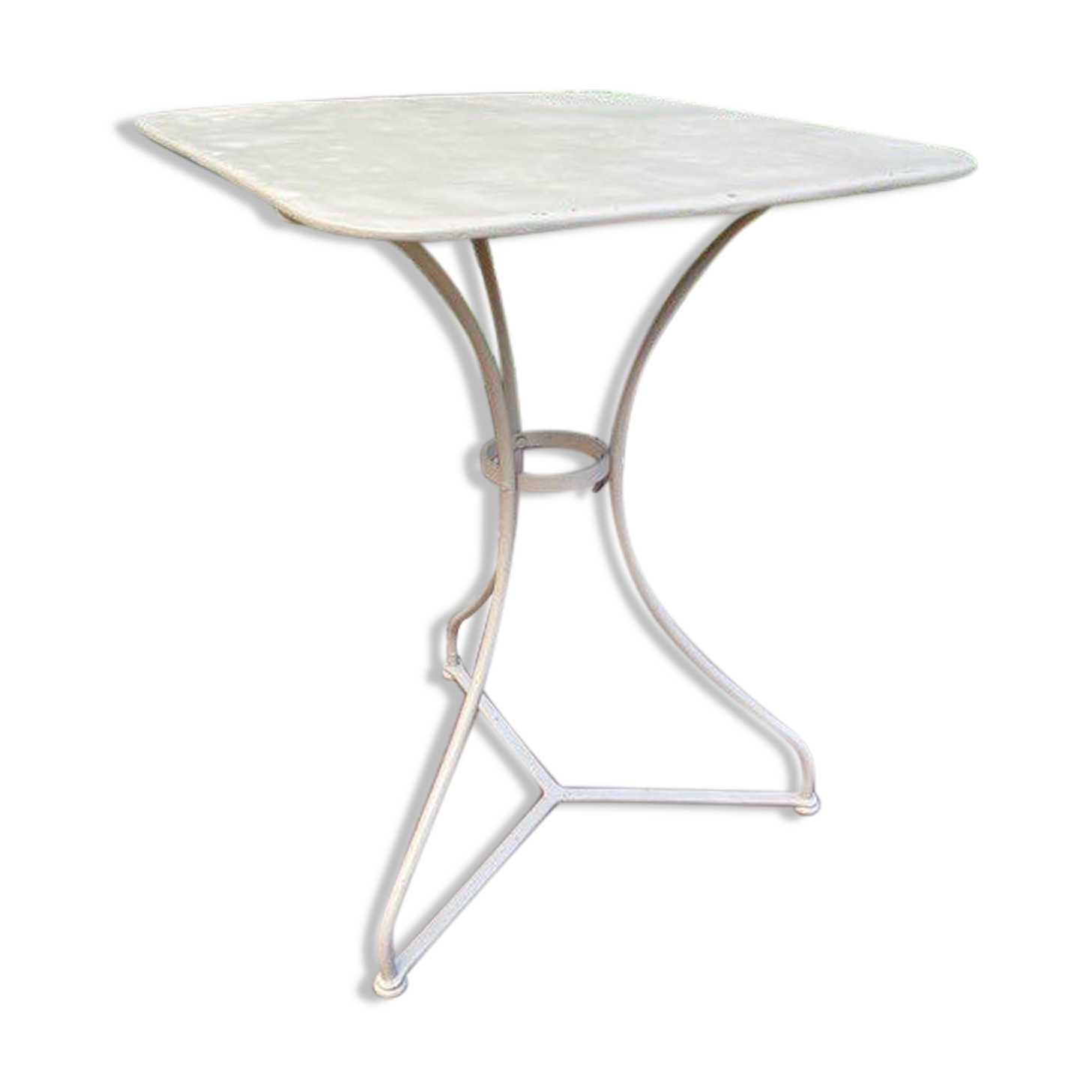 Wrought iron pedestal table