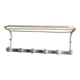 Vintage aluminum coat rack (6 hooks)