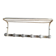 Vintage aluminum coat rack (6 hooks)