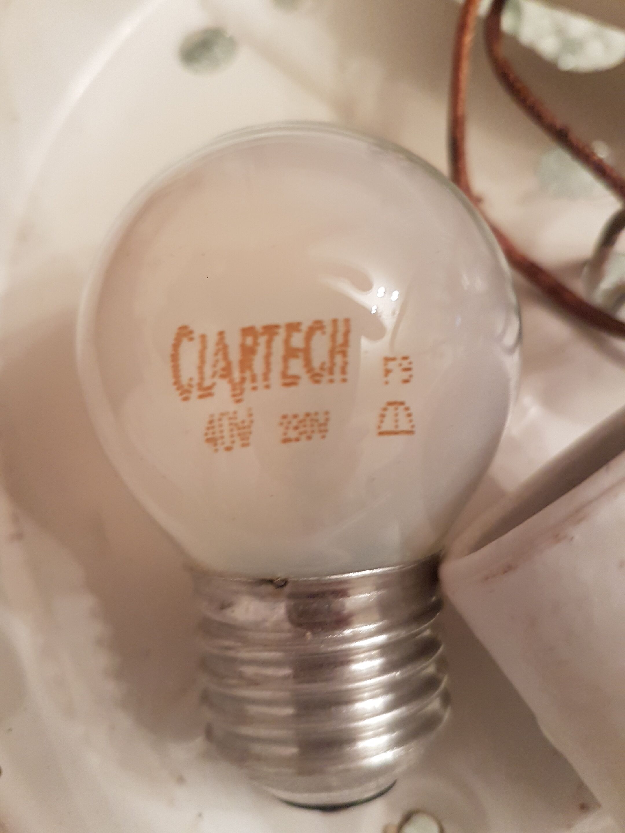 Transparent molded glass ceiling lamp – square shape – floral print.