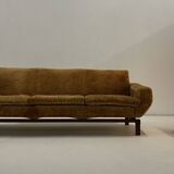 Living room set in amber velvet