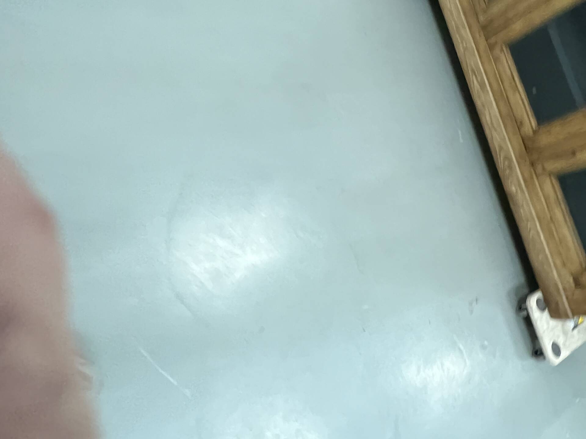 Pierre Guariche desk in teak and lacquered steel