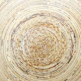 Round top made of spirally glued strips