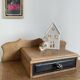 Black Art Deco bedside table