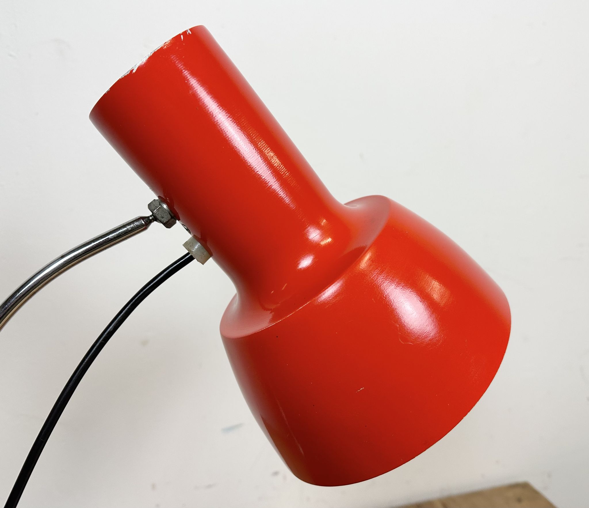 Red Table Lamp by Josef Hurka for Napako, 1960s