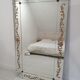 Large brasserie bistro mirror in eglomised glass