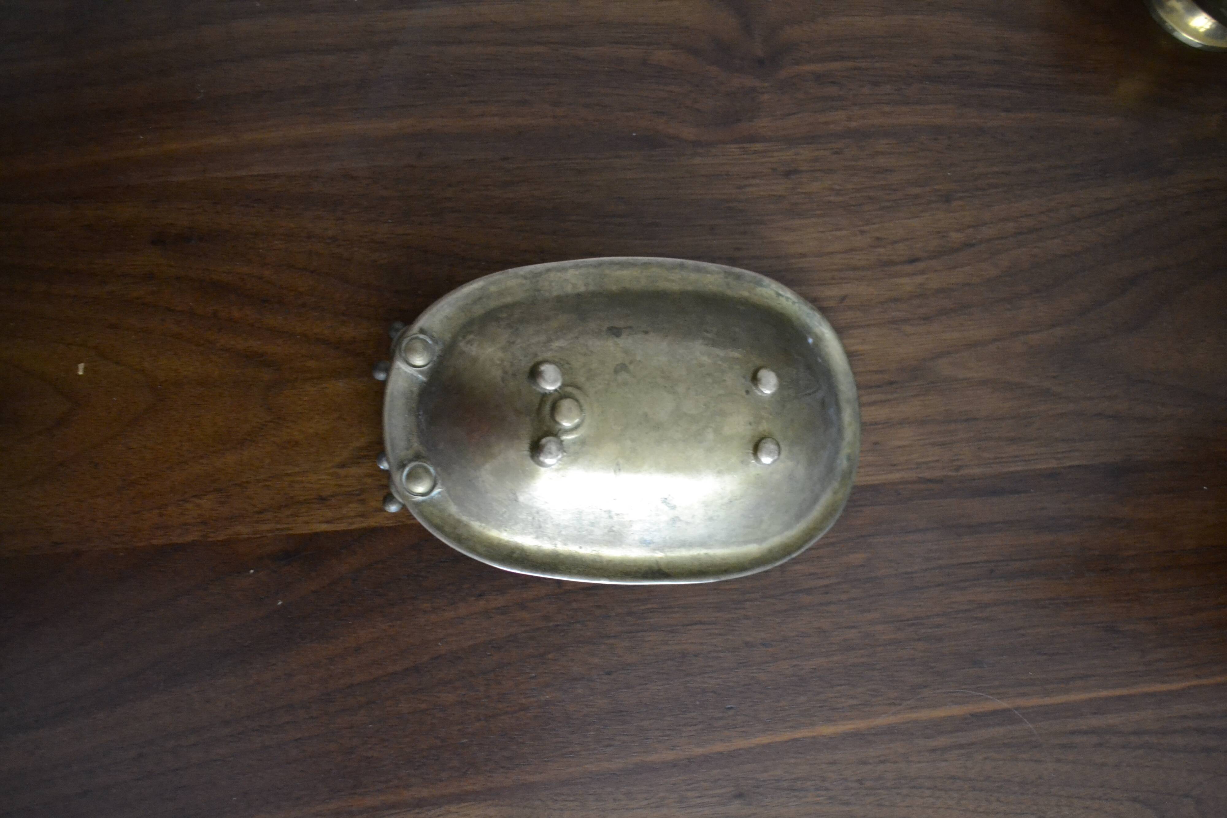 Soap dish or tidy brass bathtub