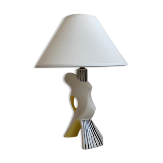 Ceramic lamp Vallauris 1950