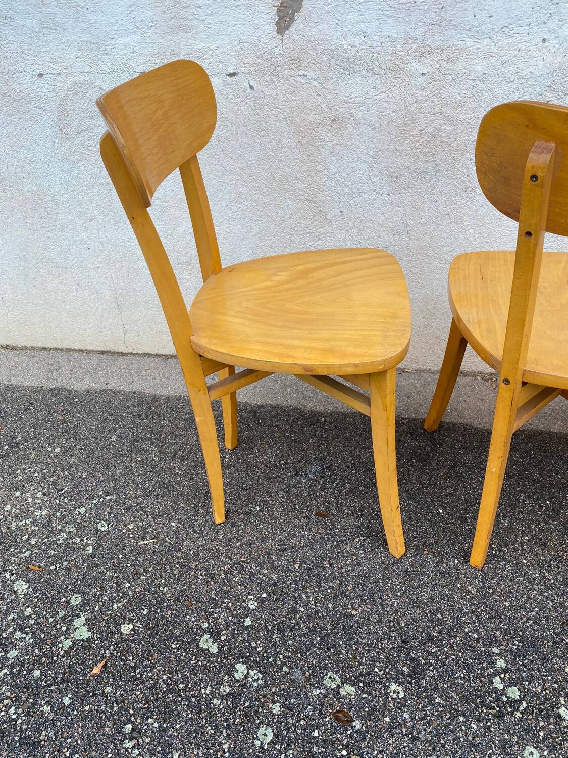 Set of 4 vintage bistro chairs