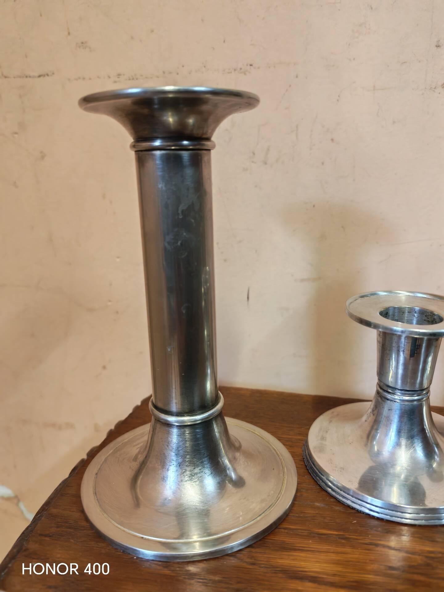 Set of 4 candlesticks "Luise" by Günther Lambert silver-plated metal
