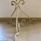 Italian metal lamppost painted flowers 1950