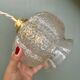 Vintage clear glass globe pendant light