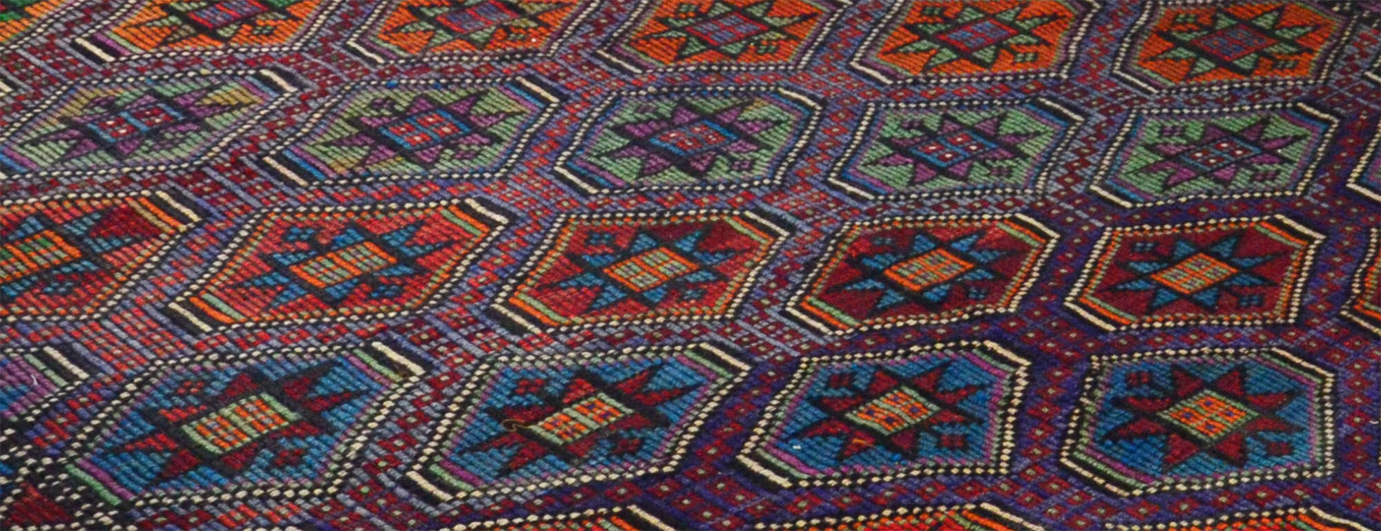 Anatolian handmade kilim rug 285 cm x 196 cm