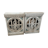 Portillon bois et marbre, ancien  époque Charles X