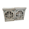 Portillon bois et marbre, ancien  époque Charles X