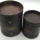 Set of 2 measures or grain pots double liter and liter in iron XlXh