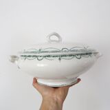 René model tureen or salad bowl, Saint Amand, Terre de Fer, French manufacture