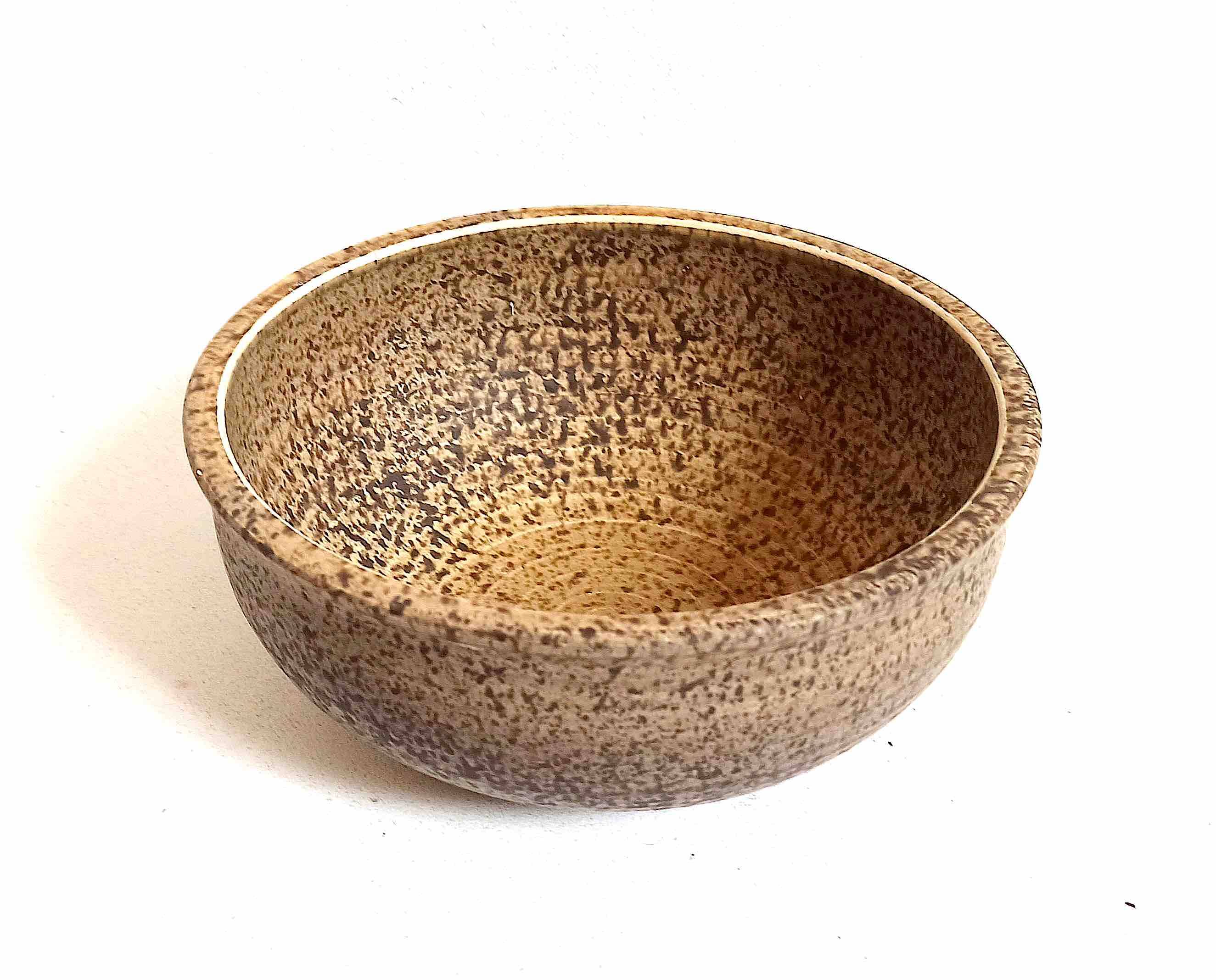 Fruit bowl Les Potiers de L'Abbaye 1970s Diameter 22.5 cm