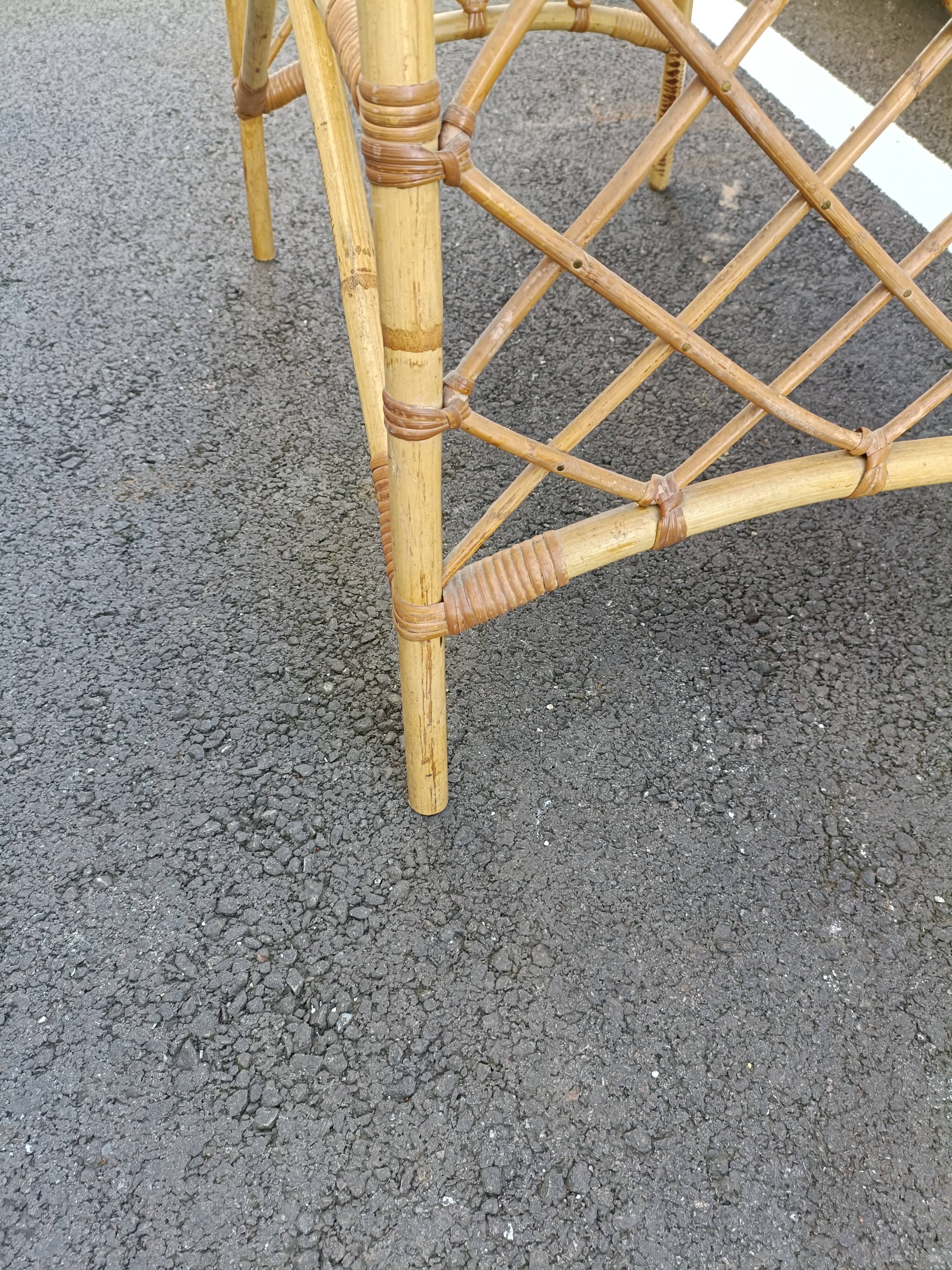 Desk in vintage rattan XXeme