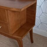 Art deco bedside table 1930 in walnut.