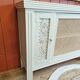 Buffet 3 portes en chêne style art déco relooké avec porte en cannage