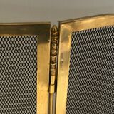 Brass fire screen