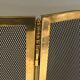 Brass fire screen