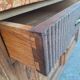 Art Deco buffet with marble top, antique sideboard.