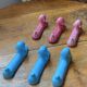 Ceramic poodle knife rest